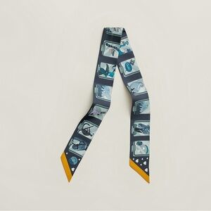 HERMES STORY TWILLY MARINE/GRIS/GOLD NEW COMES WITH BOX